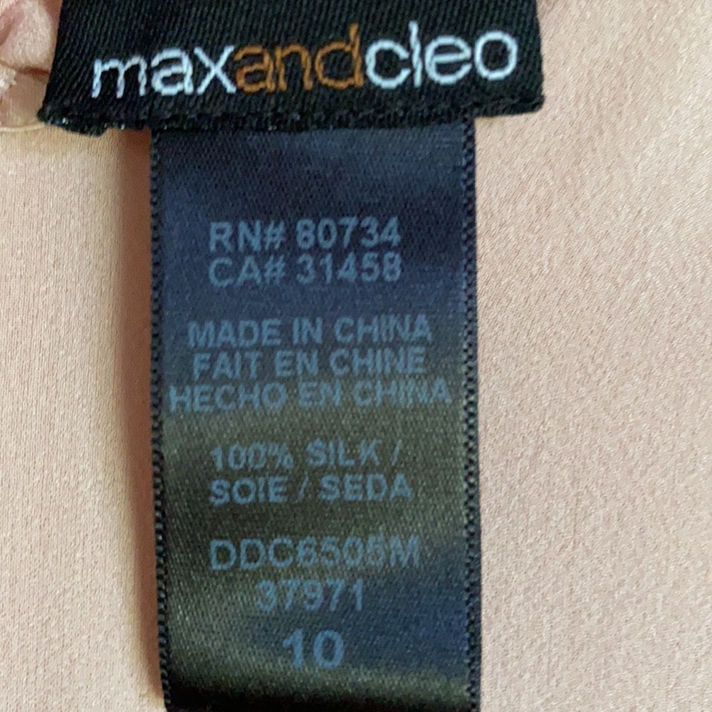 maxandcleo Dusty Rose 100% Silk Dress - Picture 4 of 8